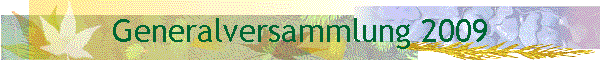 Generalversammlung 2009