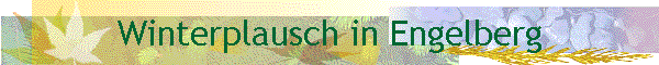 Winterplausch in Engelberg