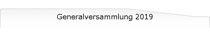 Generalversammlung 2019