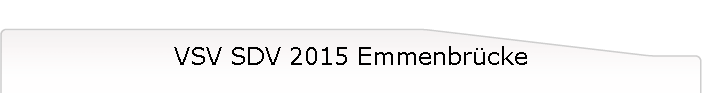 VSV SDV 2015 Emmenbrcke